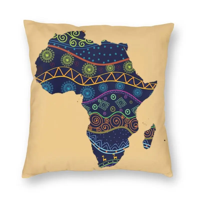 Динамично развивающейся Африки карта с африканскими племенных в этническом