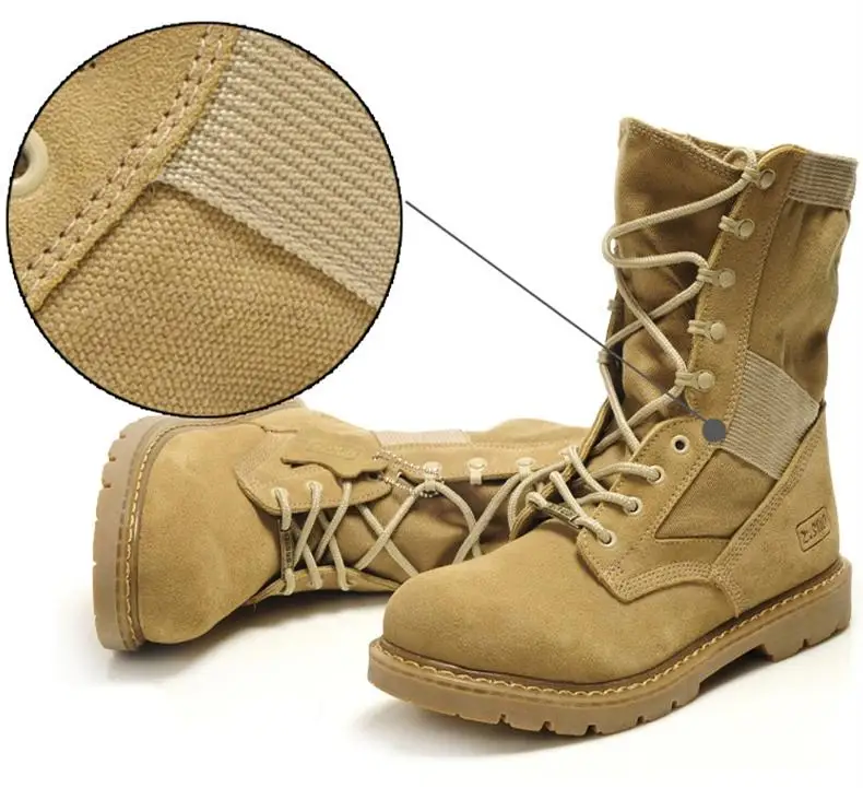 LAKESHI Brand Men Boots Fashion Motocycle Boots Men Shoes Winter Military Boots Male Autumn Winter Leather Desert Male Boots