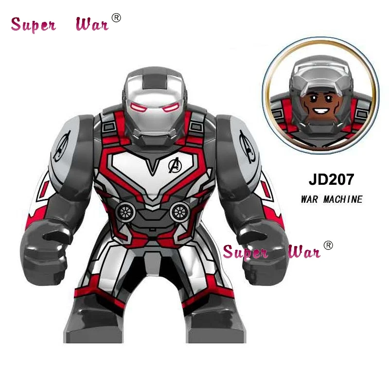 JD207 Одиночные Marvel Мстители Человек-паук Hellfire Elementals Zephyr Hydron Sandman Большие размеры Халк танос Железный человек строительные блоки детские игрушки - Цвет: JD207