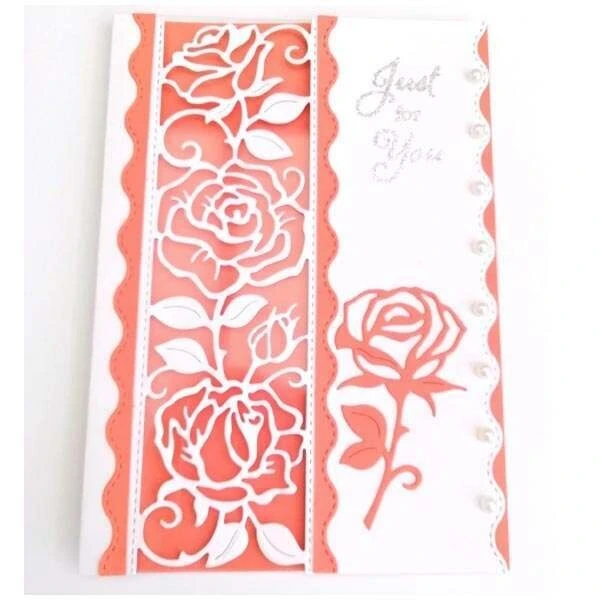 

Metal Cutting Dies rambling rose channel card Crafts Handmade
