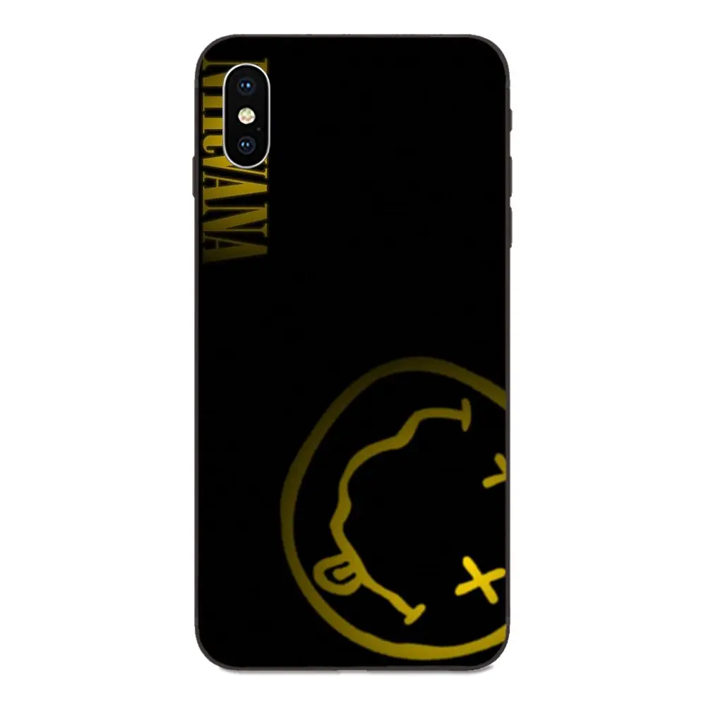 Мягкий чехол с рисунком поп Логотип музыкальной группы Nirvana для Galaxy A8 A9 звезды