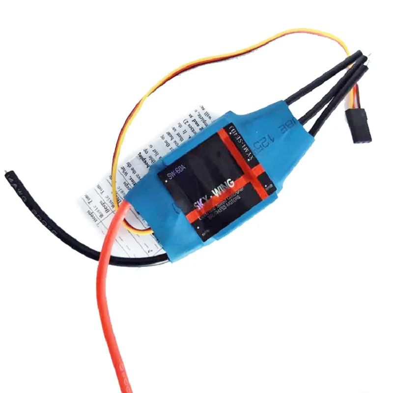

Skywing 60A бесщеточный ESC с контроллером скорости BEC для модели RC
