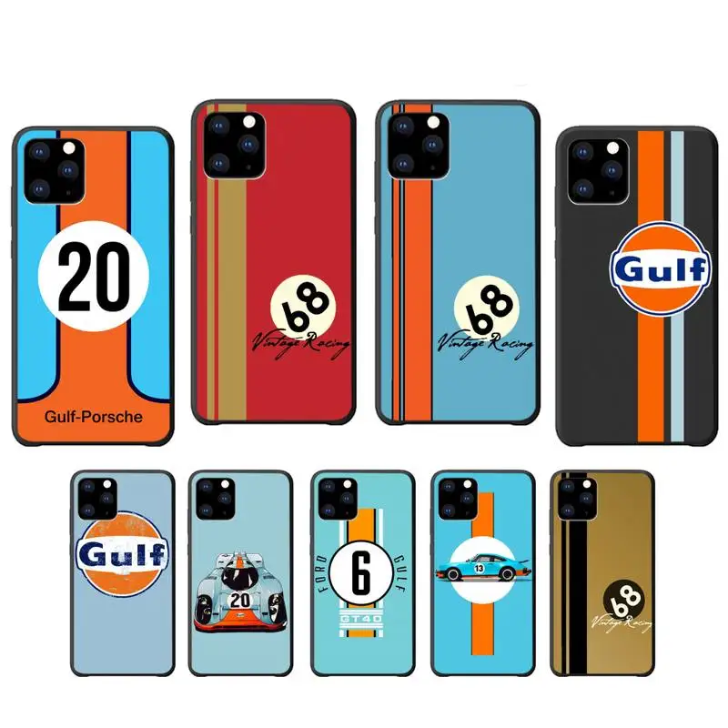 Gulf Racing car Brand case cover for iphone se 2020 6 6s 7 8 plus x xs max xr 11 12 pro coque | Mobile Phone Cases &amp Covers