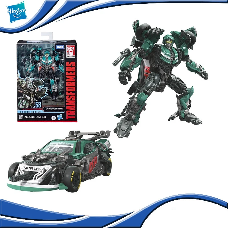 

Экшн-фигурка Hasbro Transformer Deluxe Class Studio Series SS58 Roadfighter Autobot, робот-трансформер для автомобиля, игрушка