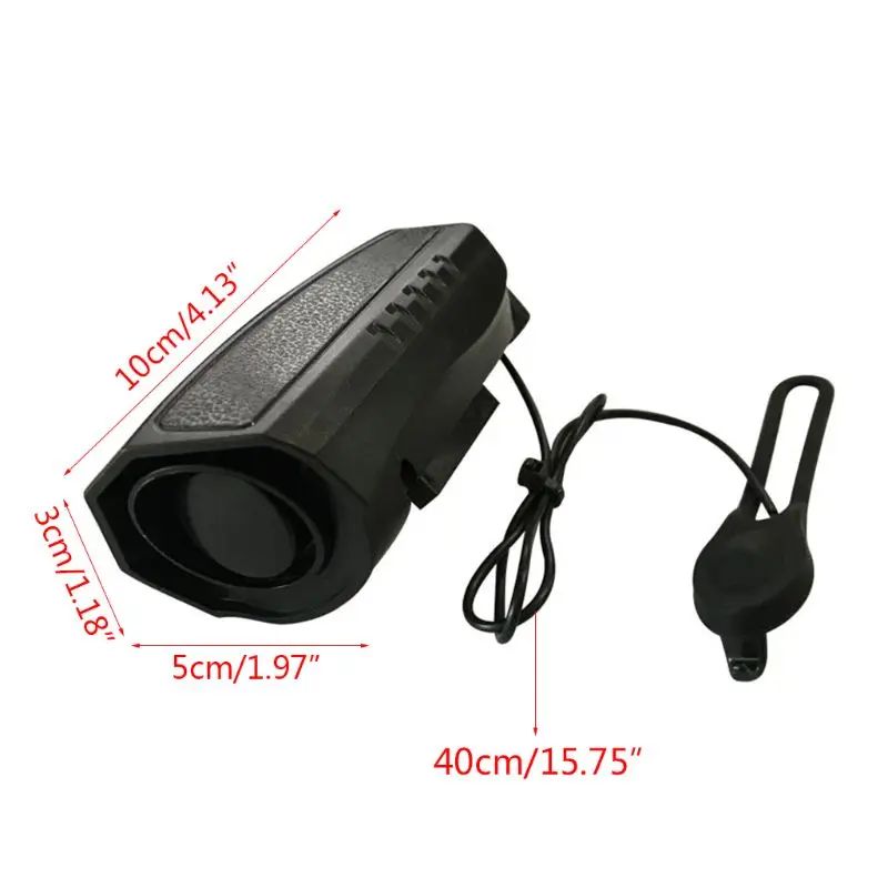 

Adjustable Ultra-loud Bike Horn Electronic Bicycle Bell Sound Alarm 110dB Waterproof Ride Equipment