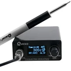 Паяльная станция QUICKO STM32CKS -OLED, 1,3 дюйма, T12, с наконечниками для паяльника на русском, корейском, английском, китайском, T12-K