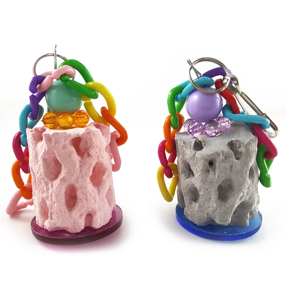 Зубья кальция для заточки зубов игрушечная клетка платформа попугая хомяка