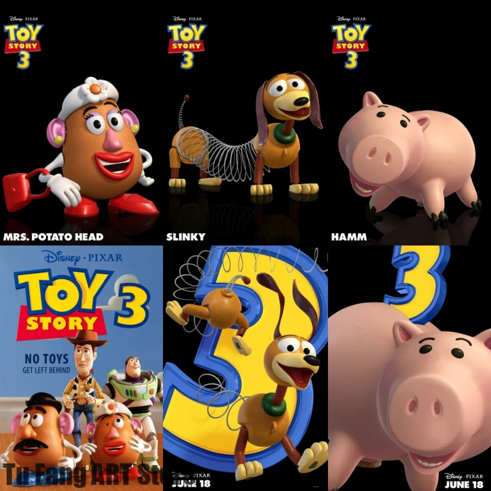 Картина на холсте настенное искусство Дисней История игрушек аниме принты