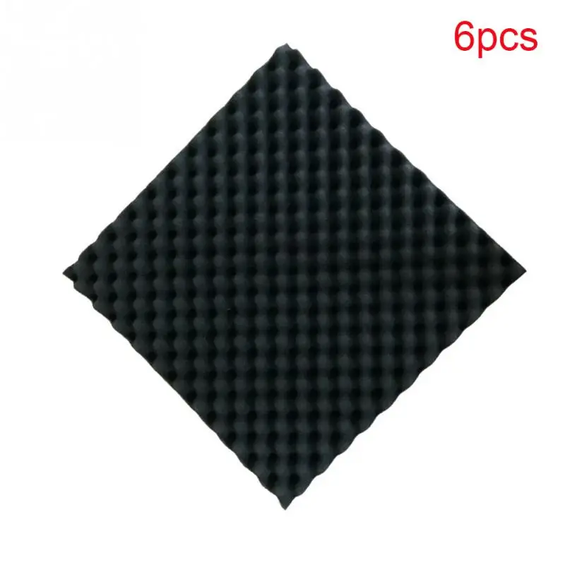 

New 6pcs 30X30X4CM Soundproofing Acoustic Foam Tiles Noise Sound-Absorbing KTV Studio Room Absorption Tiles foam