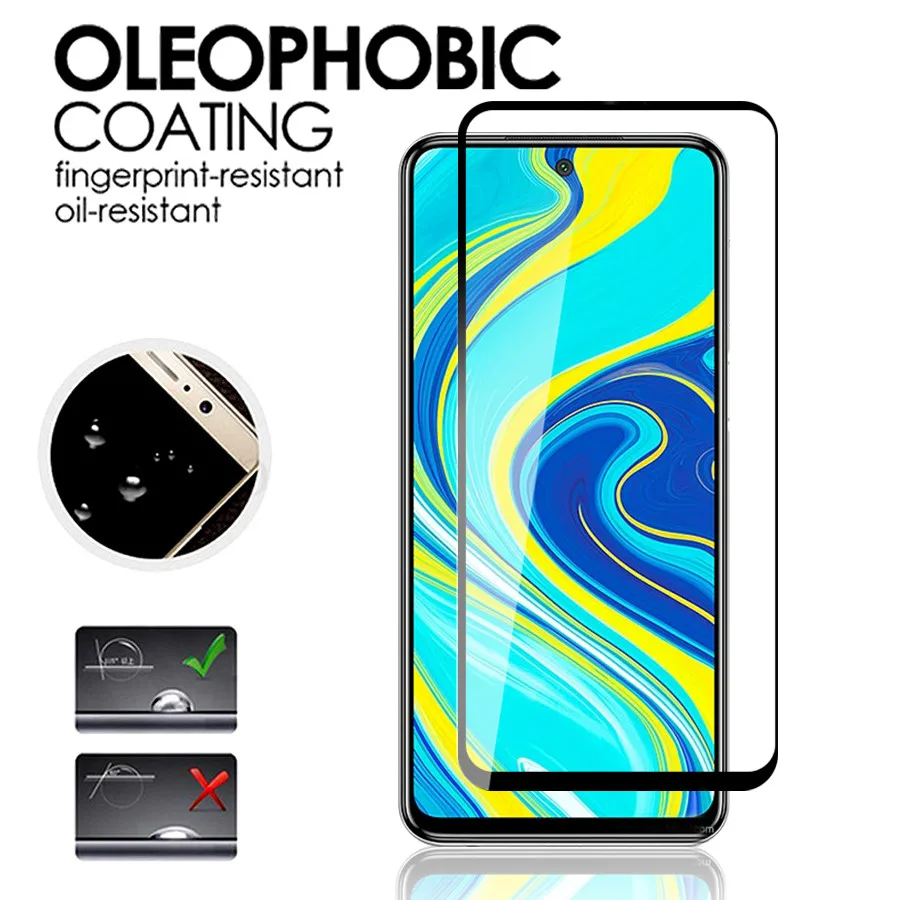 Full Tempered Glass For Xiaomi Redmi Red mi Note 9Pro Note 8 Pro 9Pro Max 8Pro 8t Screen Protector Glass