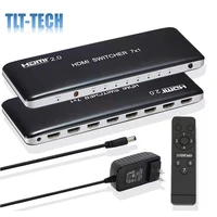 4k 60hz hdmi switch 7x1 4x1 3x1 hdmi 2 0 switcher video converter 7 4 3 in 1 out hdcp 2 2 3d for ps3 ps4 xbox dvd pc to tv hdtv