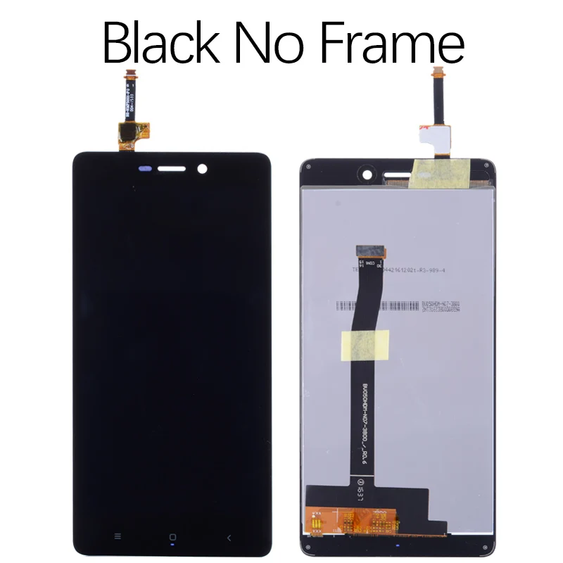 Black No Frame Дисплей для XIAOMI Redmi 3S / Redmi 3S Prime LCD в сборе с тачскрином на рамке 5.0'' черный белый золото - Цвет: Black No Frame