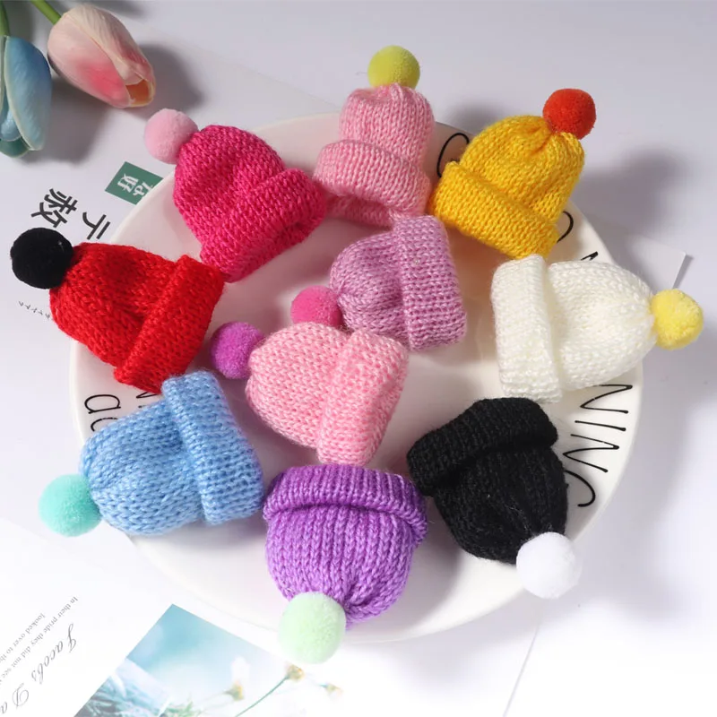 2 шт мини Красочные шерстяные вязаные шапки для волос брошь булавки женщин мужчин свитер рубашка куртка