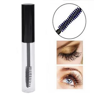 Флаконконтейнер для туши для ресниц, 10 мл, пустой, черный, туба с расческой для ресниц