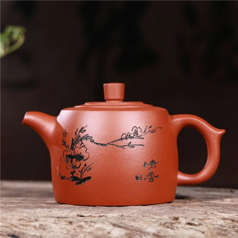 

Китайский Глиняный Чайник из исинской глины, горшок ручной работы кунг-фу, набор грязевого чая Dahongpao, чайные горшки, чайник из фиолетовой гли...