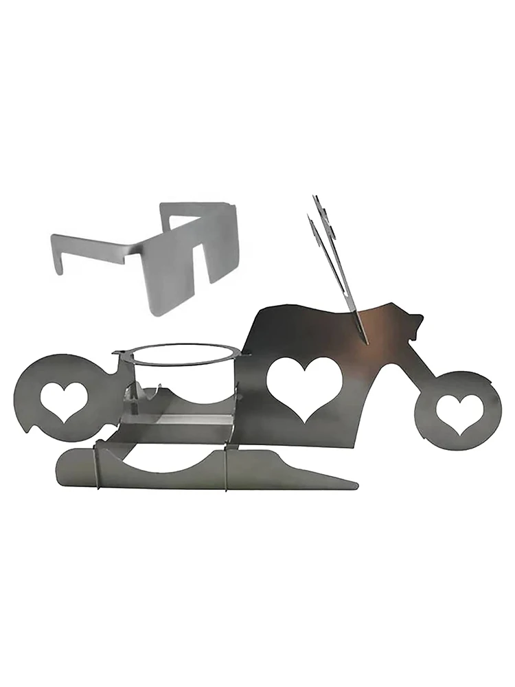 

Motorbike Beer Can Holder Stand Chicken Roasting Rack for BBQ