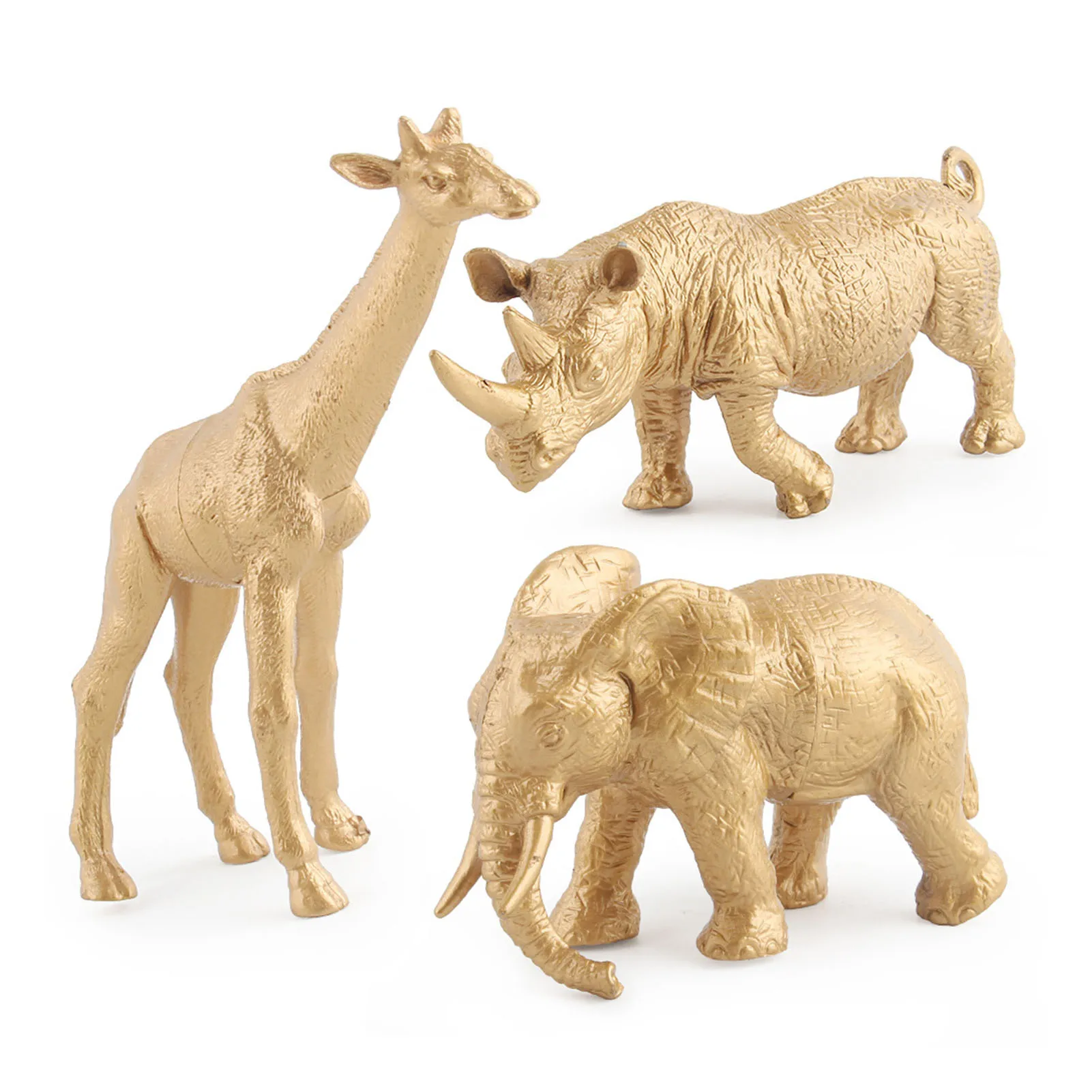 

Simulation Animal Model Gold Version Doll Zoo Decoration Toy Collection Model Doll Educational Toy For Children Gift justifiable