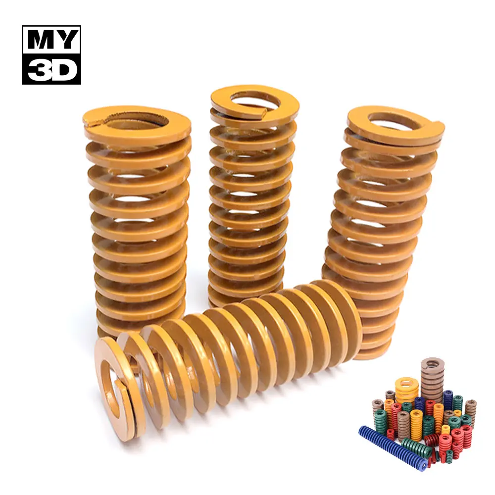 Для 3D-принтера Горячая кровать TF желтая компрессионная пружинная форма Хромовая