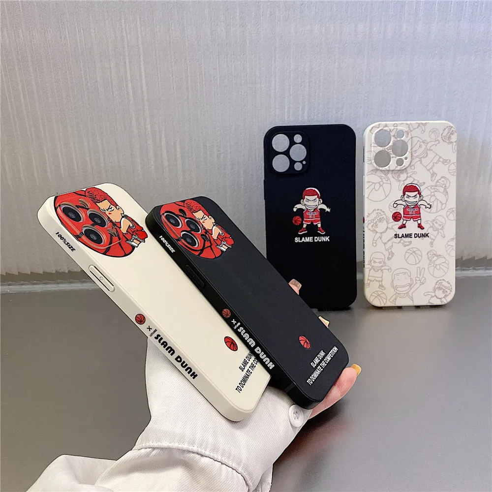 Популярный баскетбольный аниме чехол для телефона Slam Dunk Hanamichi Sakuragi iPhone 13 12 11 Pro X XS