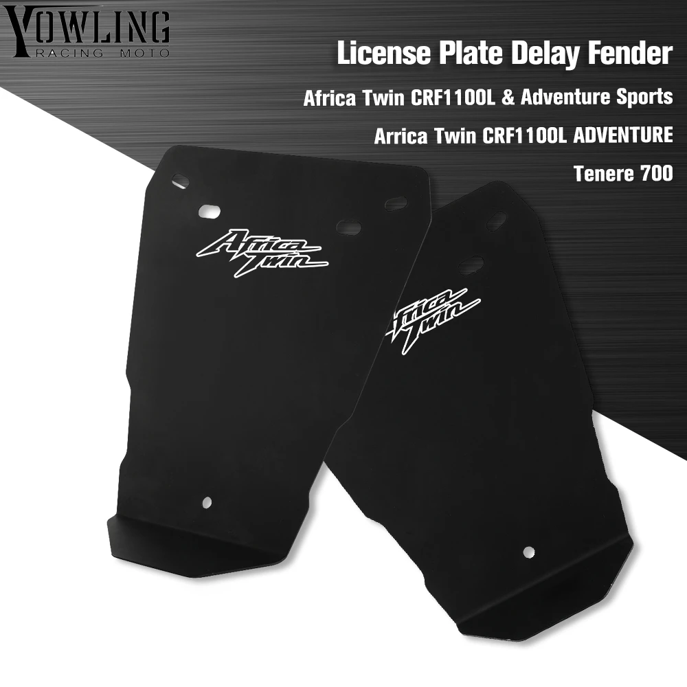 

License plate delay fender Mudguard For Honda Africa Twin CRF1100L CRF 1100 L Adventure Sports 2019 2020 2021 CRF1100L ADVENTURE
