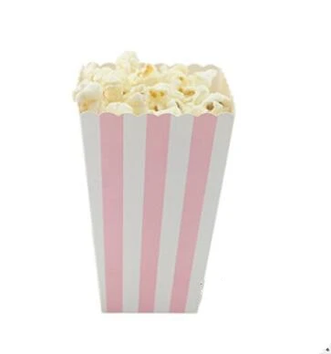 12 шт./лот в полоску/горошек/волнистый шесть цветов попкорн коробка поп кукуруза