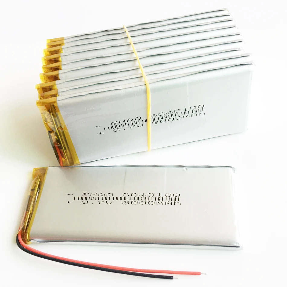 10 шт. литий полимерные аккумуляторные батареи 3 7 в 3000 мАч 6040100|rechargeable battery|battery for