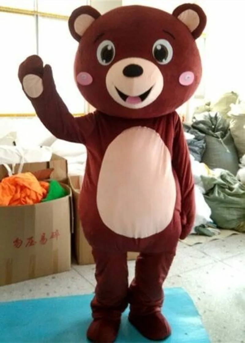 Костюм талисмана медведя карнавальный пушистый костюм вечерние костюмы для игры