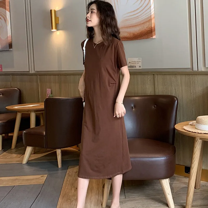 

2020 Vintage Hepburn Style Lady Dress Short Sleeve High Waist Sexy Slit Pencil Dress