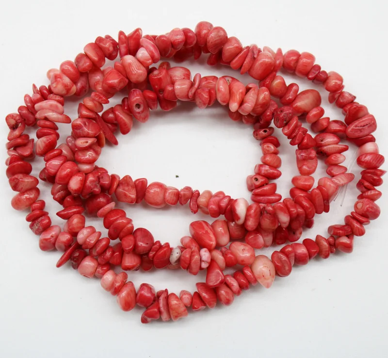 high quality 5 Gravel irregular Dye Color Natural Coral 5-8 mm Stone Beads For Jewelry Making DIY Bracelet Necklace Strand 34'' |