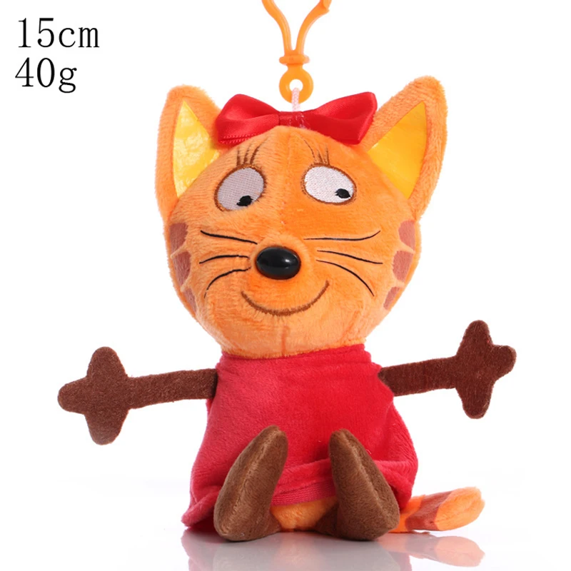 

Kawaii 15/20CM Russian Happy Kitten Plush Toy Cute Lucky Soft Cotton Stuffed Doll To Accompany Sleeping Plush Toy For Kids