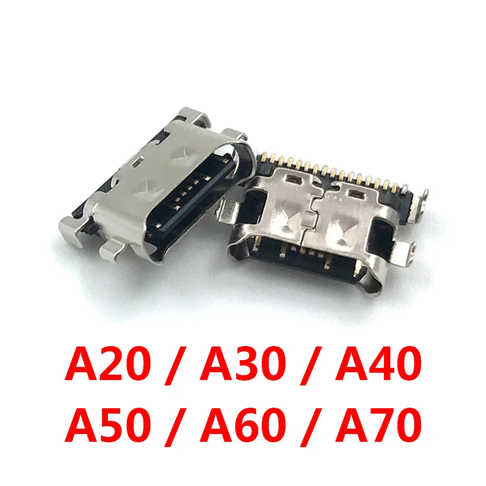 500 pcs，new charging connector micro usb jack port dock for samsung galaxy a20 a30 a40 a50 a60 a70 a12 mobile phone spare parts free global sh