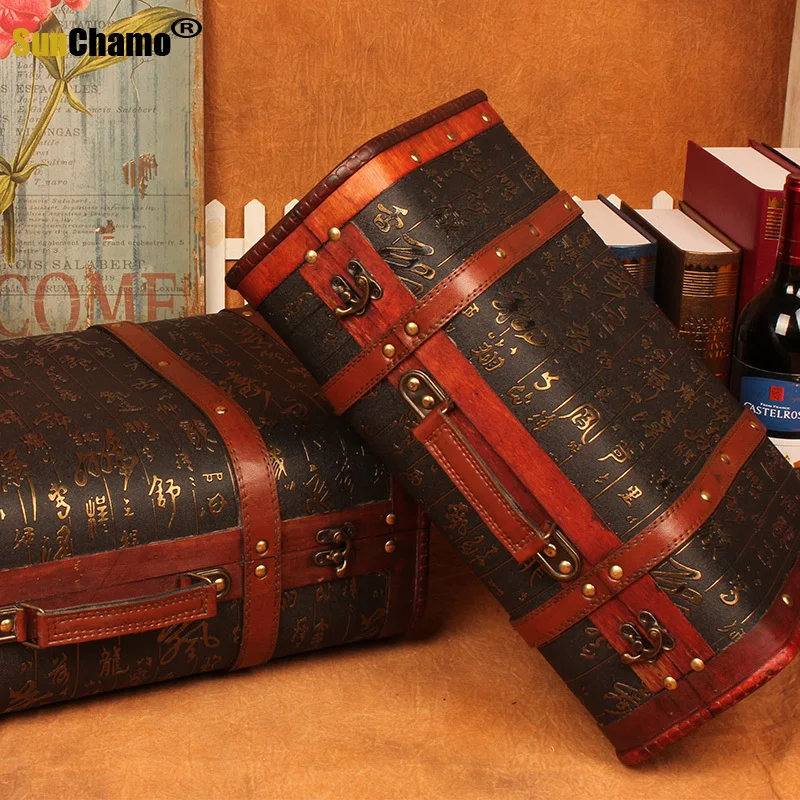 Creative Classic Suit Box Clothes Storage Luggage Case Home Decorations Vintage Bar Photography Props Window Decoration | Дом и сад