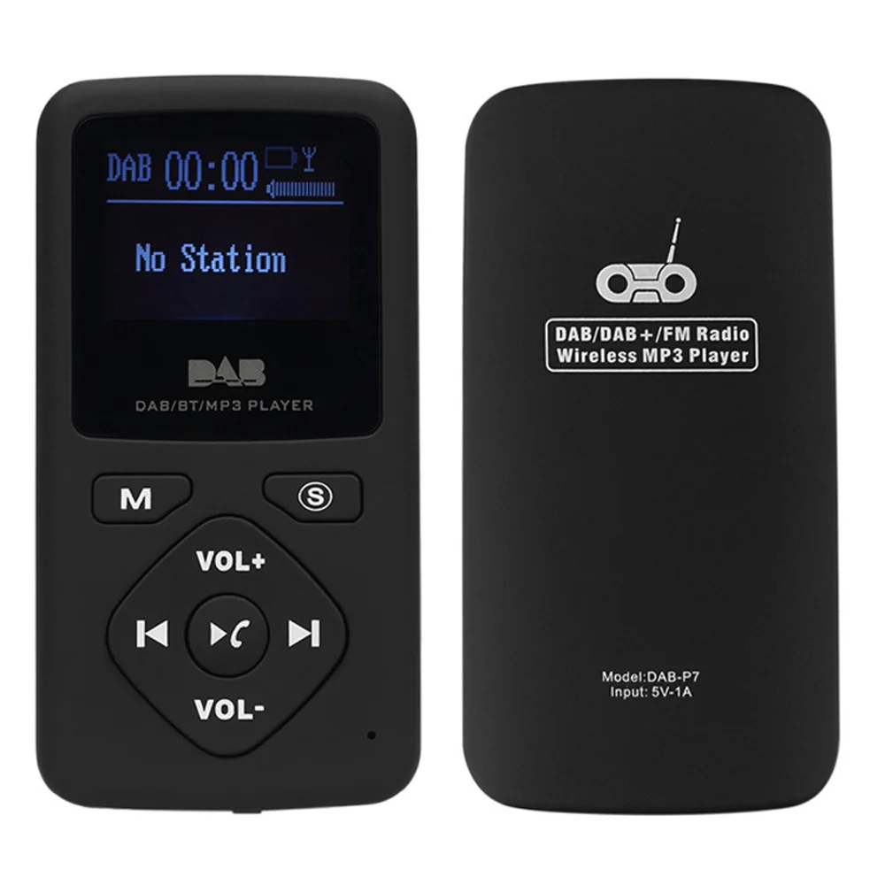 Портативный цифровой радиоприемник Bluetooth MP3 Mini DAB/DAB + аудио радио FM стерео плеер