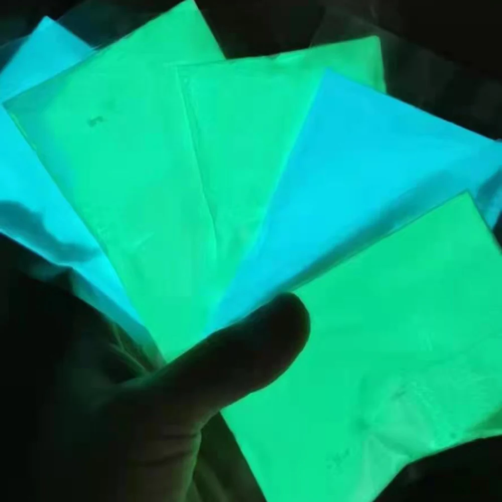 10 г/пакет светящаяся пудра зеленый синий фосфоресцирующий порошок светящийся в