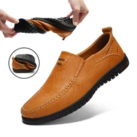 genuine leather men shoes luxury brand 2020 casual slip on formal loafers men moccasins italian black male driving shoes