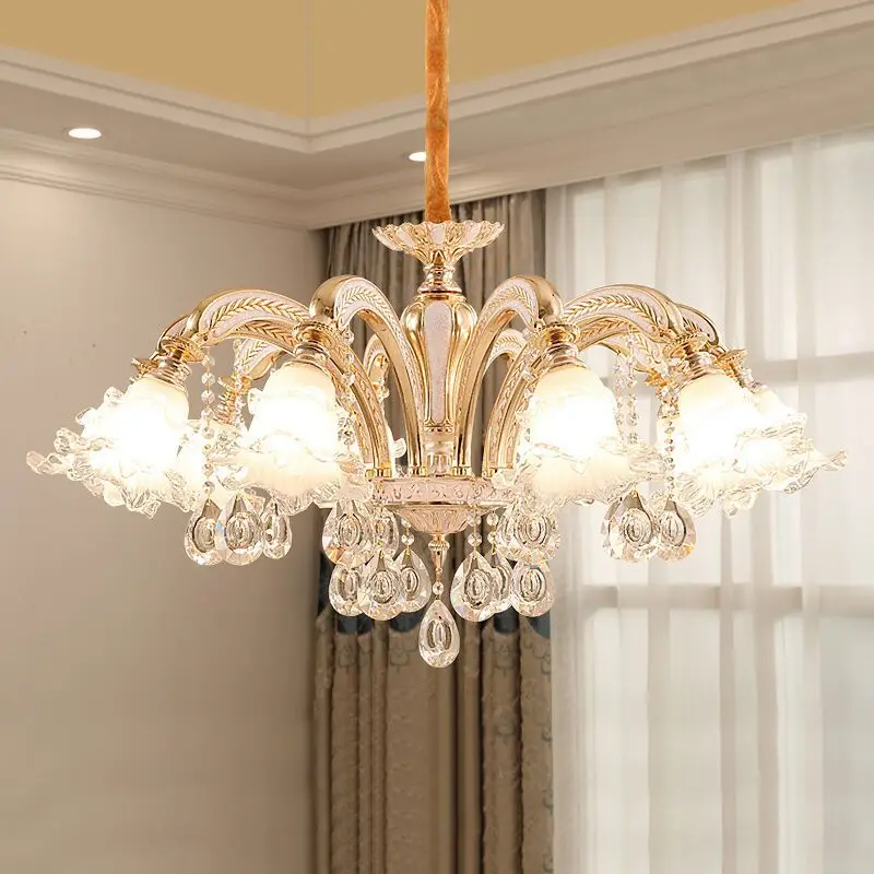 Современная хрустальная люстра роскошный минималистичный светодиодный