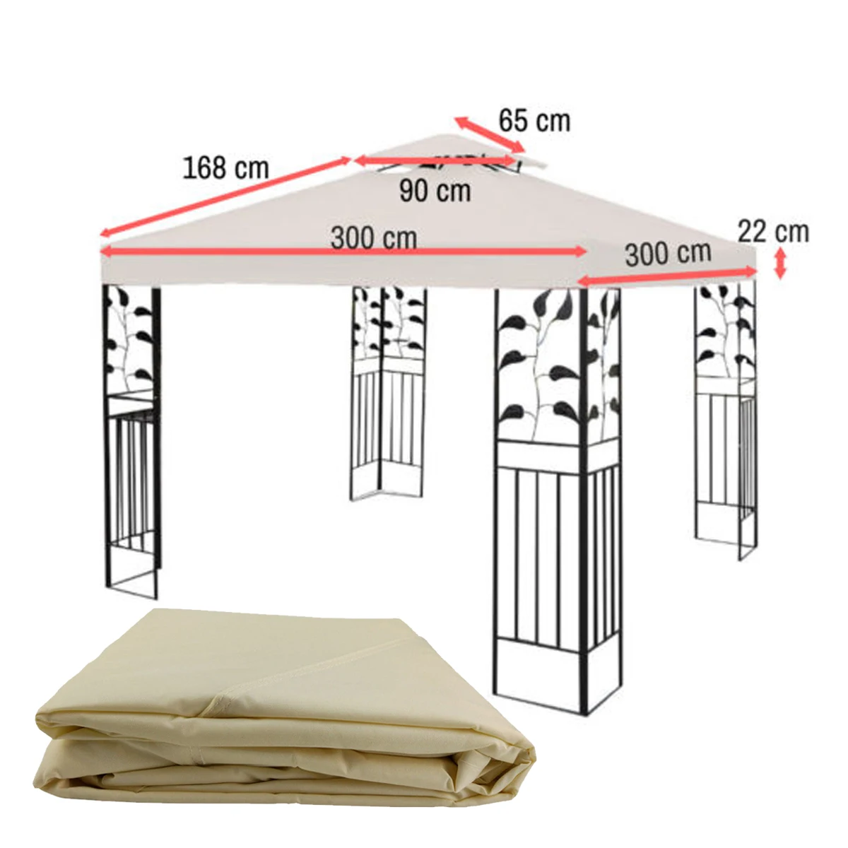 3х3 м 300D парусиновый тент для кемпинга походов солнцезащитный улицы на крышу