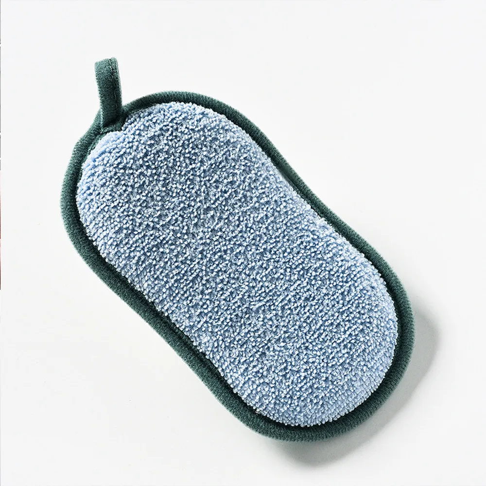 4 шт разные цвета Многоразовые Двусторонняя губки уборки вращающаяся Губки Ткань