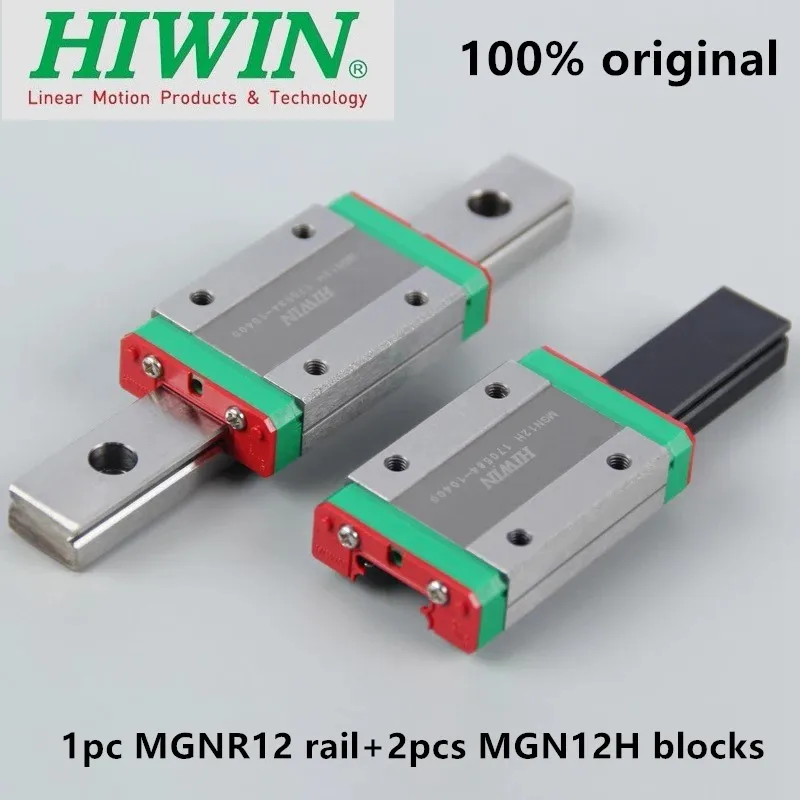 1 шт. оригинальные Hiwin линейные направляющие MGN12 100 150 200 250 300 330 350 400 450 500 600 мм MGNR12 рельсы+ 2 шт. MGN12H блоки ЧПУ части