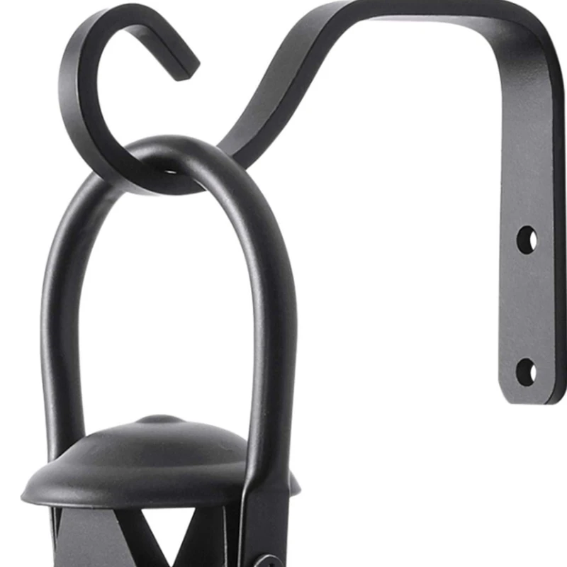 

4PCS 5.2 Inch Wrought Iron Hook Garden Flower Pot Decoration Country Retro Style Wall Bending Bracket