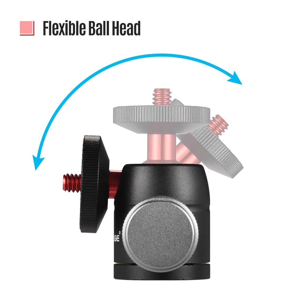 Миниатюрный адаптер VELEDGE из алюминиевого сплава с шариковой головкой для штатива