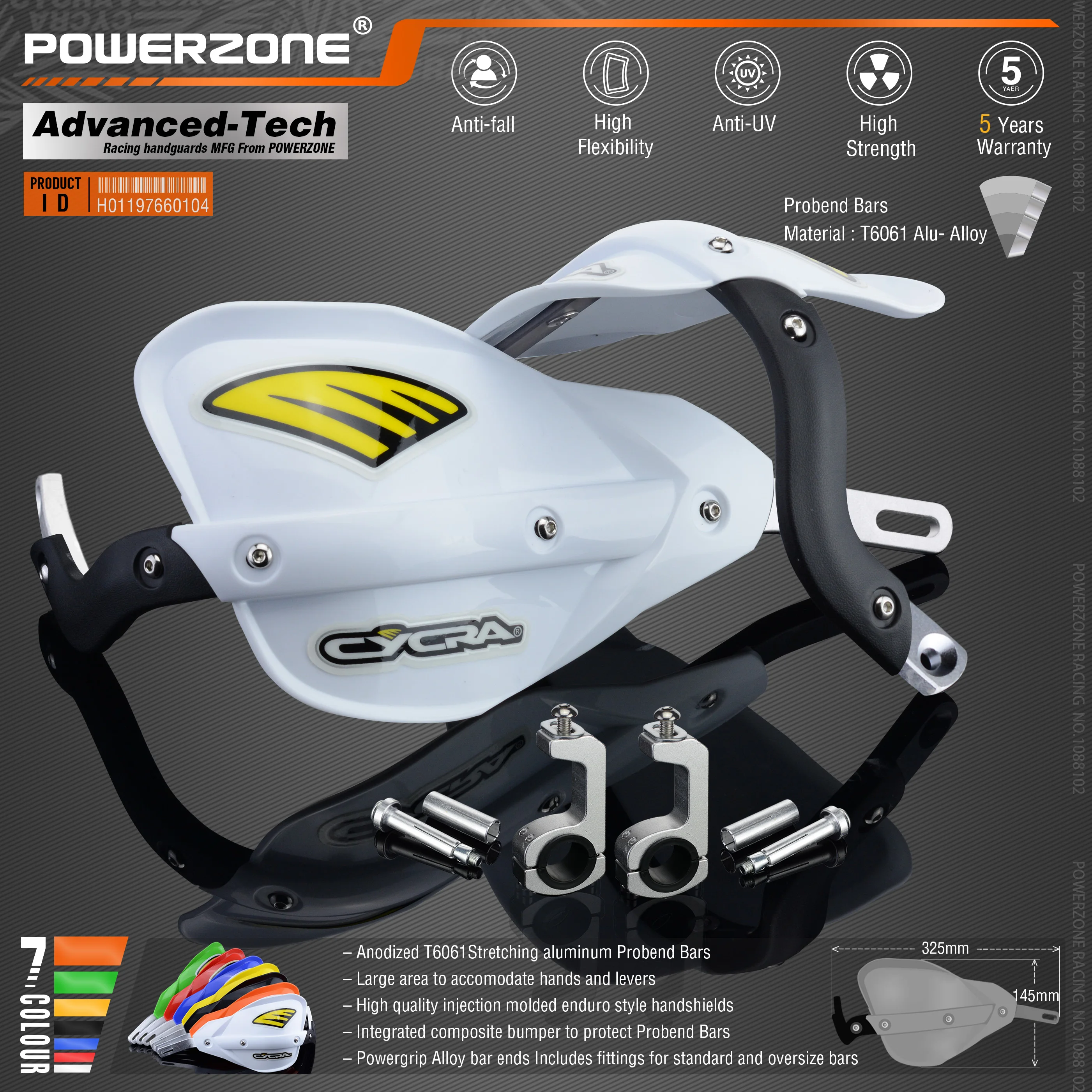Powerzone Мотоцикл Байк ATV Руль рукавицы для KTM ADV EXC Enduro Husqvarna FE TE WRF CRF YZF rmz KXF KLX