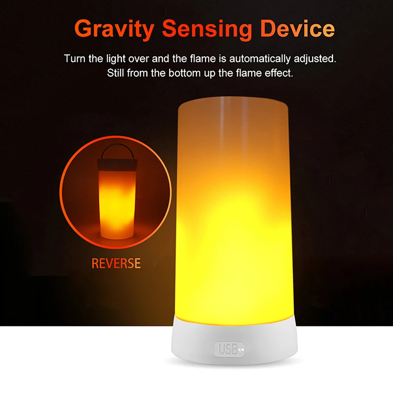 

Charging Flame Lamp Magnetic Bar Lamp Night Lamp USB Portable Intelligent Night Lamp Remote Control LED Table Lamp