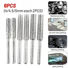 6 шт Алмазная цепная пила шлифовальная насадка для зубов точилка пила цепная точилка Камень электрическая пила для полировки резьба инструмент для заточки