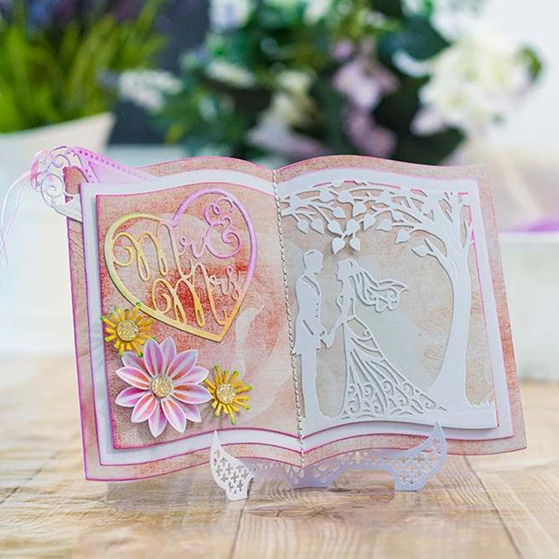 Сборник рассказов металлические высекальные формы Закладка для книги 3D