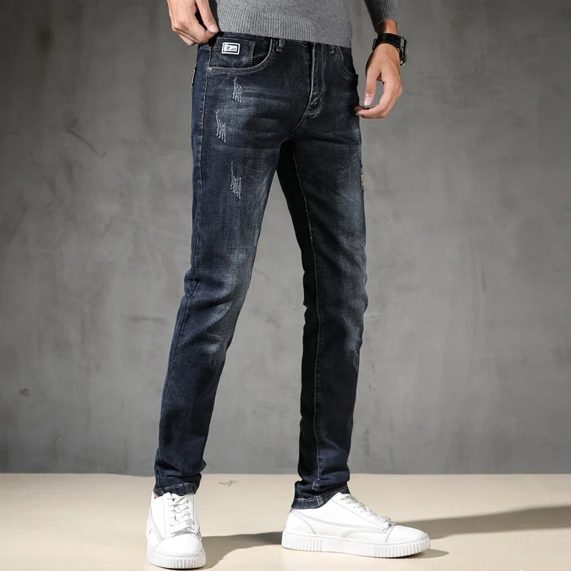 

Spring And Autumn New Fashion Casual Men's Jeans-NZKJ14