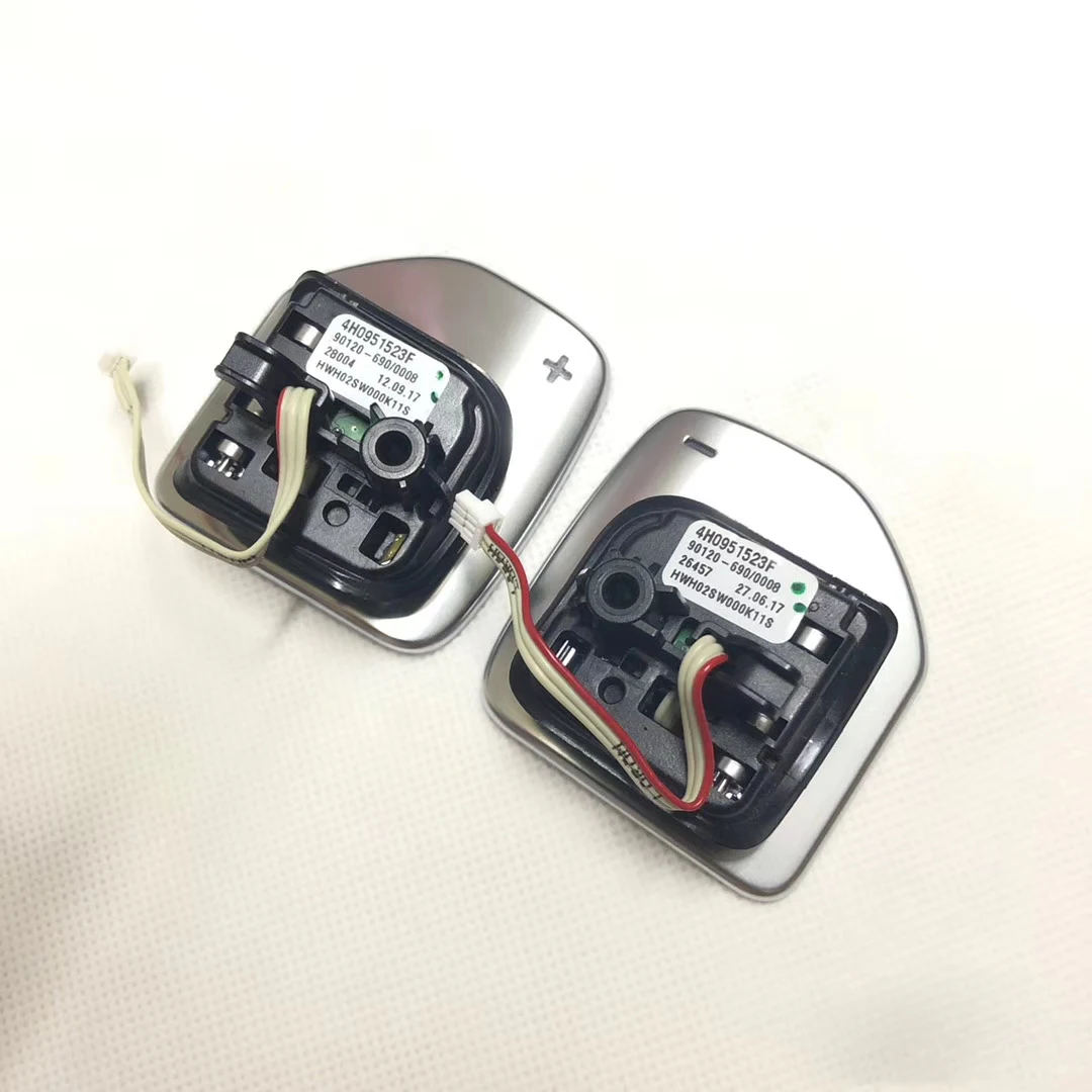 

4H0951523F Tiptronic Black High-gloss Chrome Steering Wheel Shift Paddle For Audi A1 A3 A4 A5 A6 C7 A7 A8 Q3 Q5 Q7