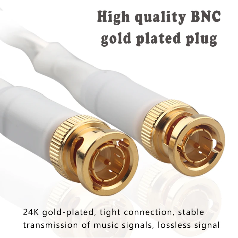 Xangsane HD digital hifi dedicated audio BNC coaxial cable single crystal copper silver plated signal |