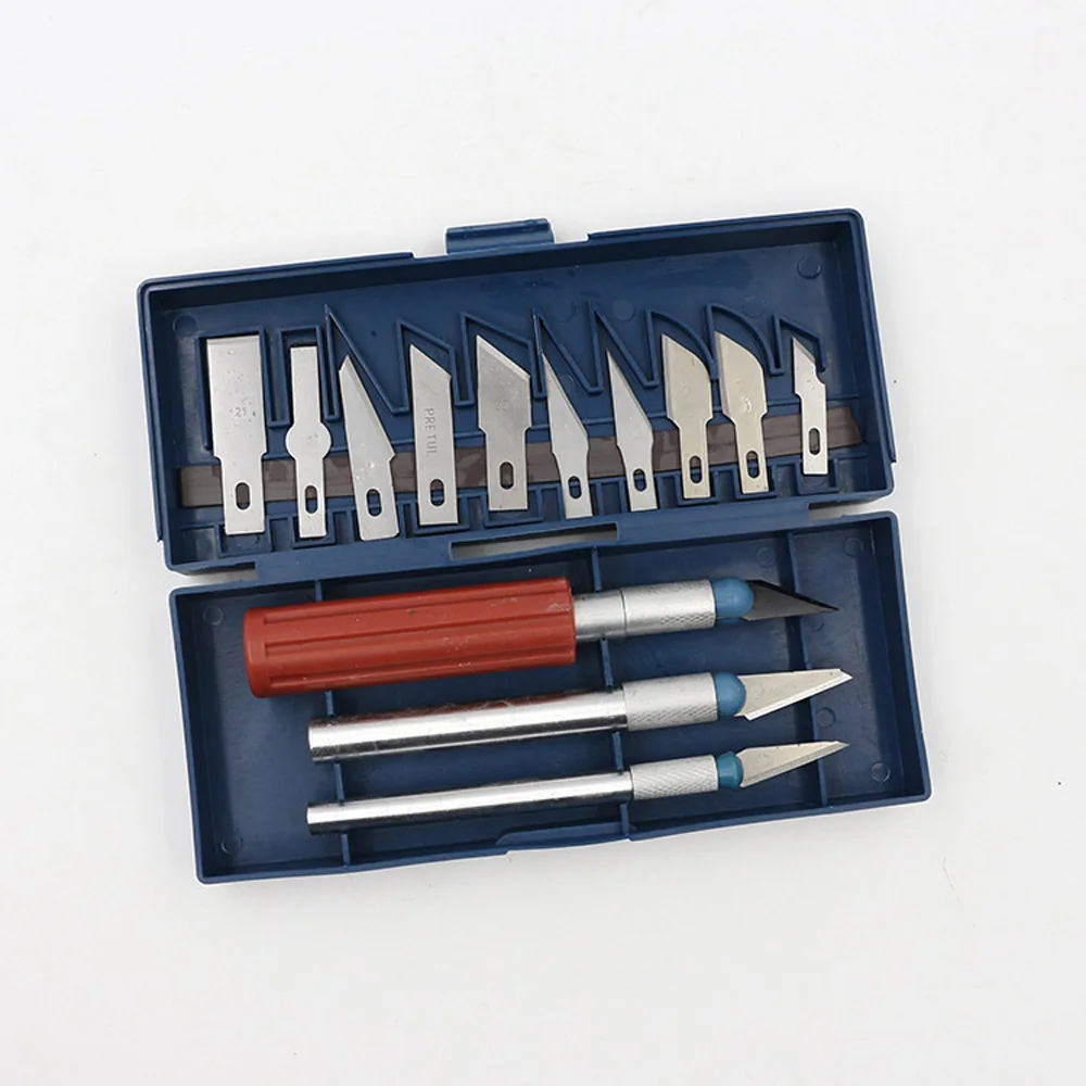 

13pcs Multi-Function Hobby Art Craft Razor Blade Precision Hand Cutter Tool Set
