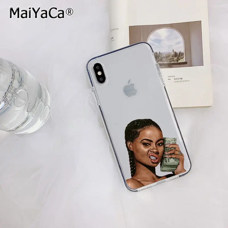 A2 MaiYaCa Розовый сделать деньги не друзья каш черная голова девушка чехол для телефона для Apple iphone 11 pro 8 7 66S Plus X XS MAX 5S SE XR - Цвет: A2